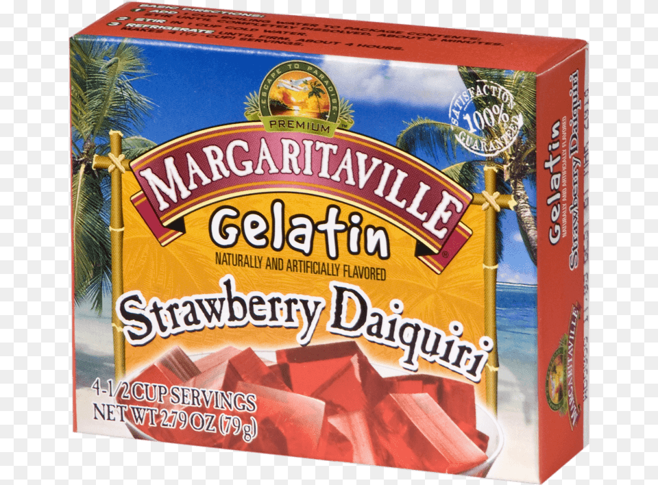 Margaritaville Strawberry Daiquiri Gelatin Snack, Food, Sweets Free Png