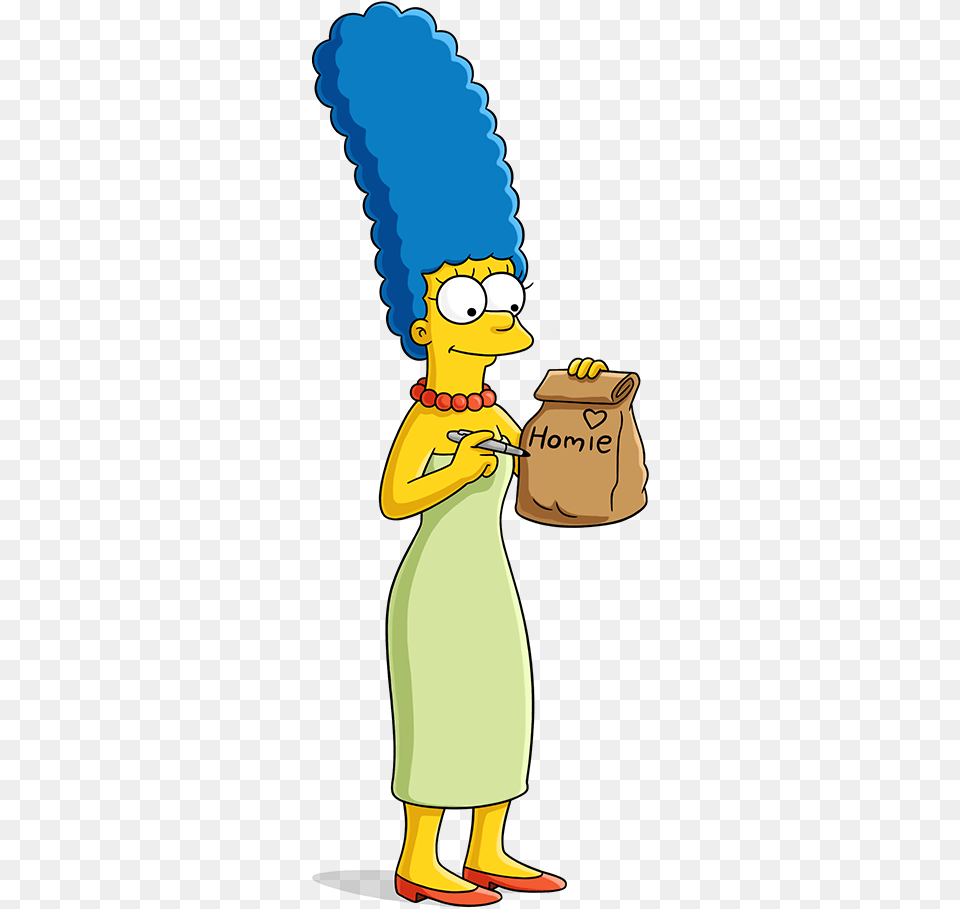 Marge Simpson, Cartoon, Bag, Adult, Female Free Transparent Png