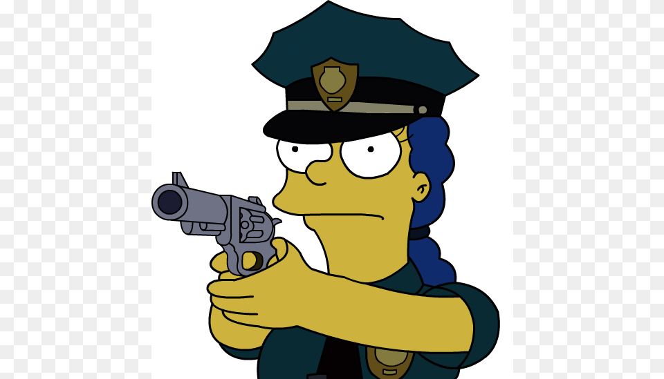 Marge Simpson, Firearm, Gun, Handgun, Weapon Free Png Download