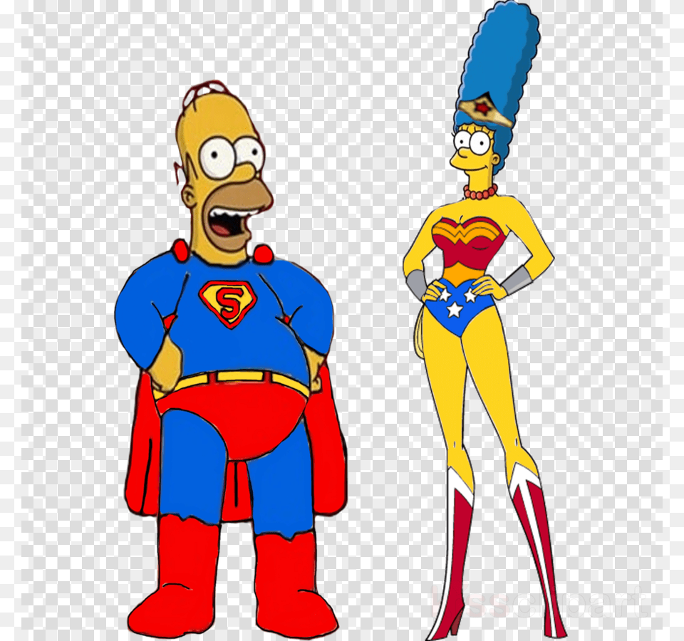 Marge Simpson As Wonder Woman Clipart Marge Simpson Marge Simpson Wonder Woman, Baby, Person, Face, Head Free Png