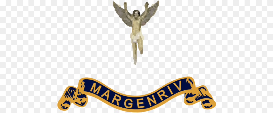 Margenriv Angel With Ribbon Logo Brands Of The World Illustration, Cross, Symbol Png Image