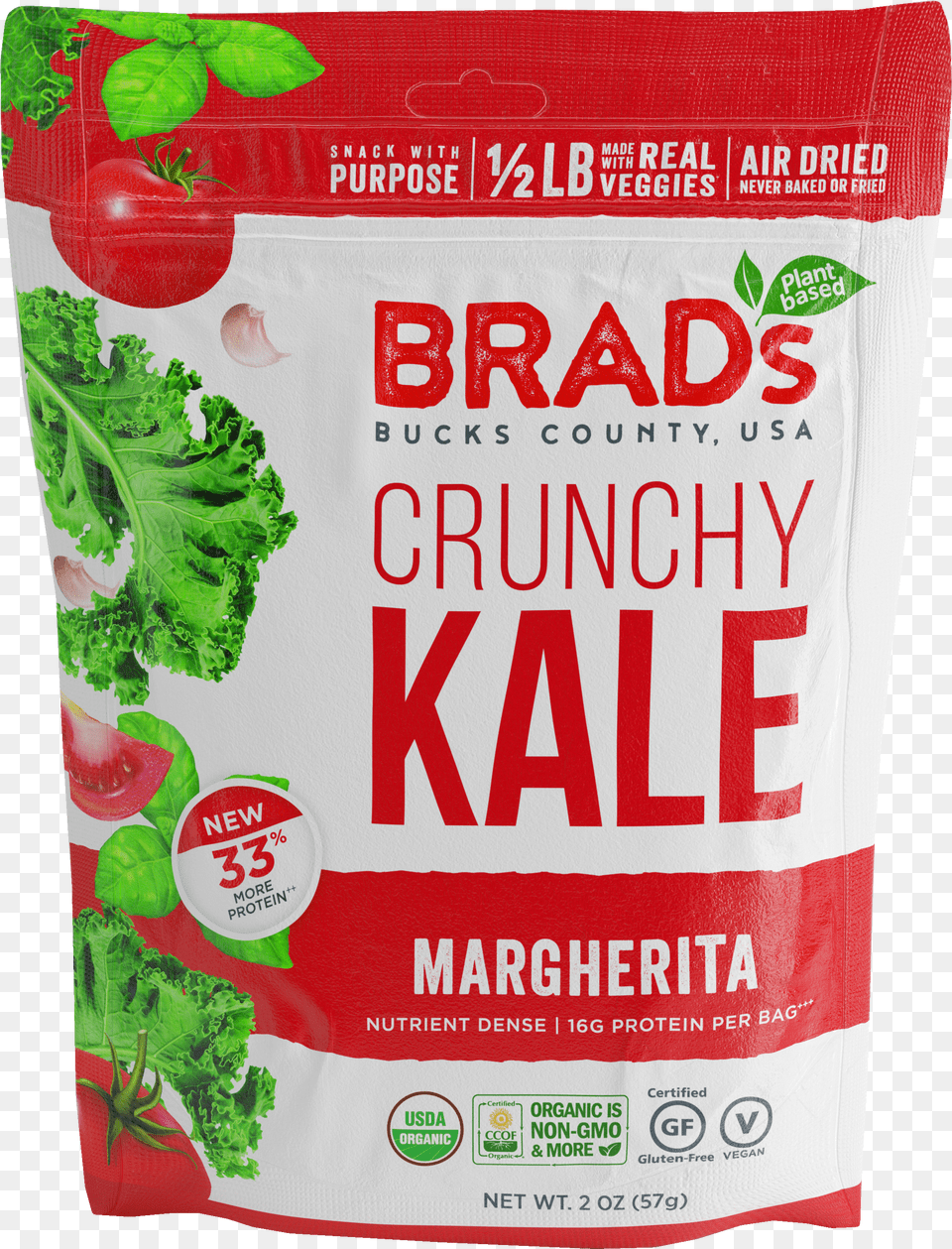 Margherita Protein 12 Pack Brad39s Kale Chips Free Transparent Png