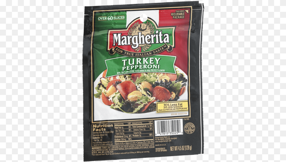 Margherita Turkey Pepperoni, Food, Lunch, Meal Png Image
