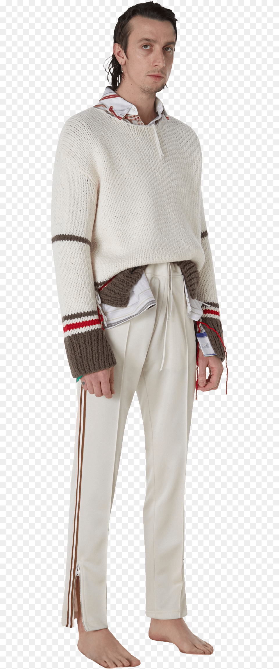 Margiela Men Look, Clothing, Knitwear, Sweater, Coat Free Transparent Png