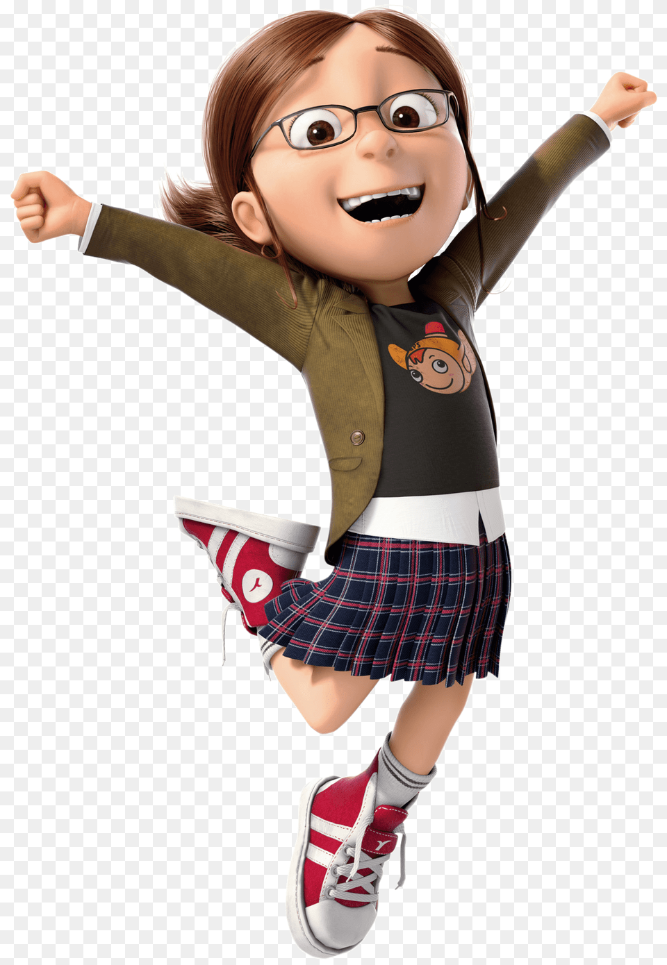 Margo Jumping Despicable Me, Girl, Child, Person, Female Png