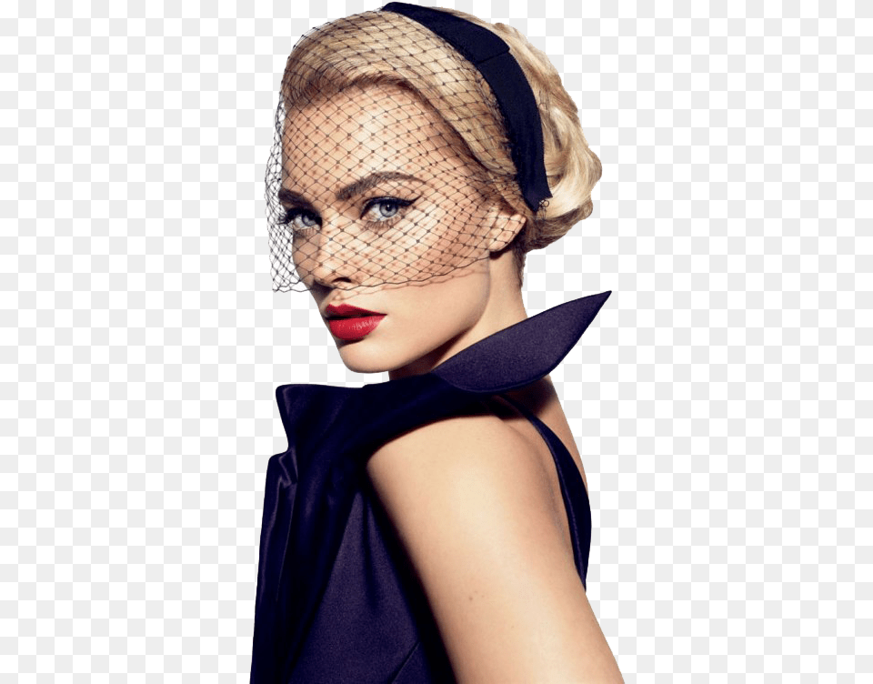 Margot Robbie Photo Magazine Cover Design Vogue, Adult, Veil, Person, Woman Free Png