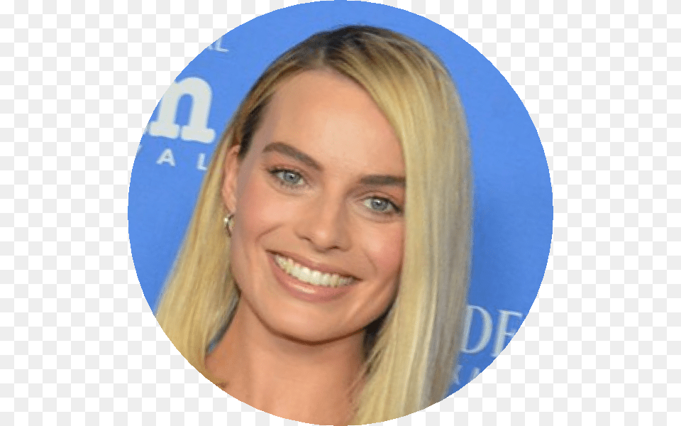 Margotrobbie Hairstyle, Happy, Blonde, Face, Smile Png