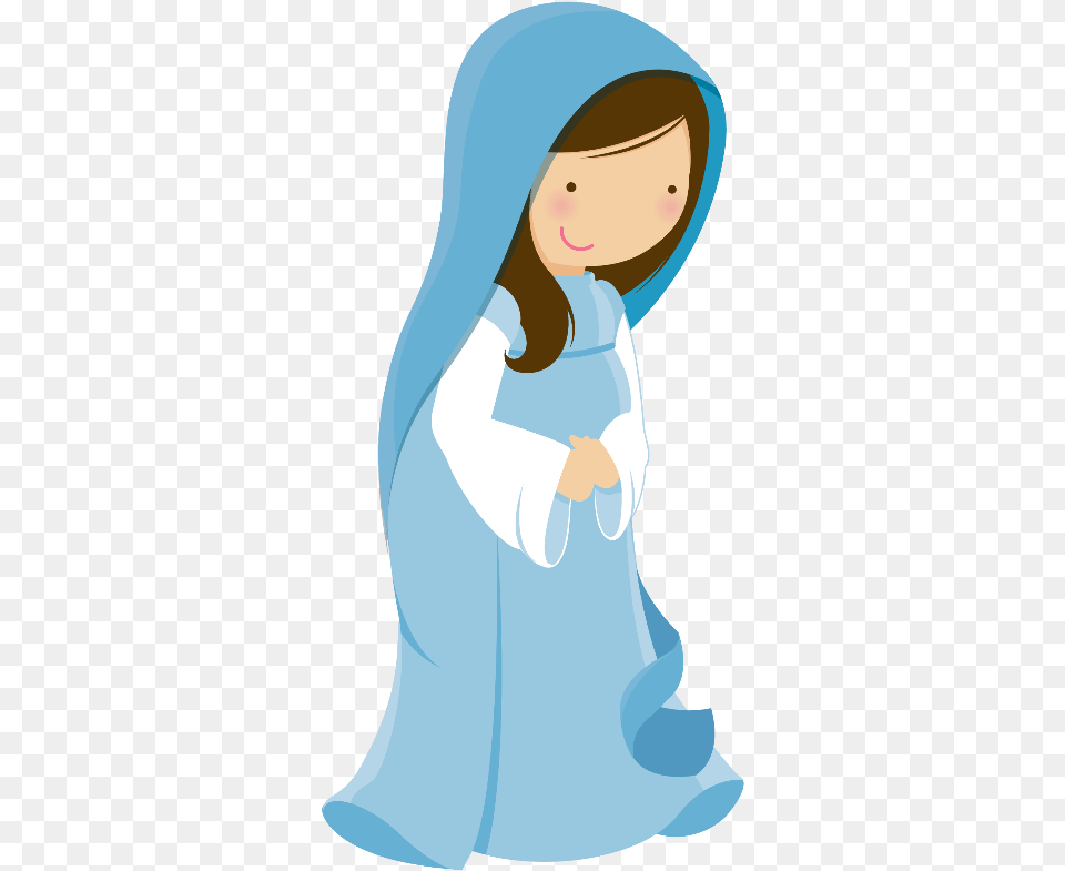Maria Clipart Mary Nativity Clipart, Clothing, Hood, Fashion, Adult Free Png Download