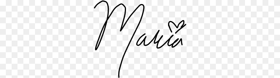 Maria Handwriting, Gray Free Png