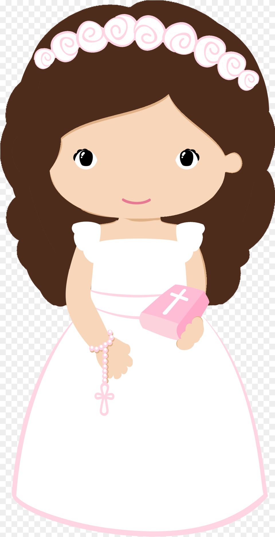 Maria Jose First Communion Paper Quilling Taps First Holy Communion Girl Clip Art, Clothing, Dress, Doll, Toy Free Png