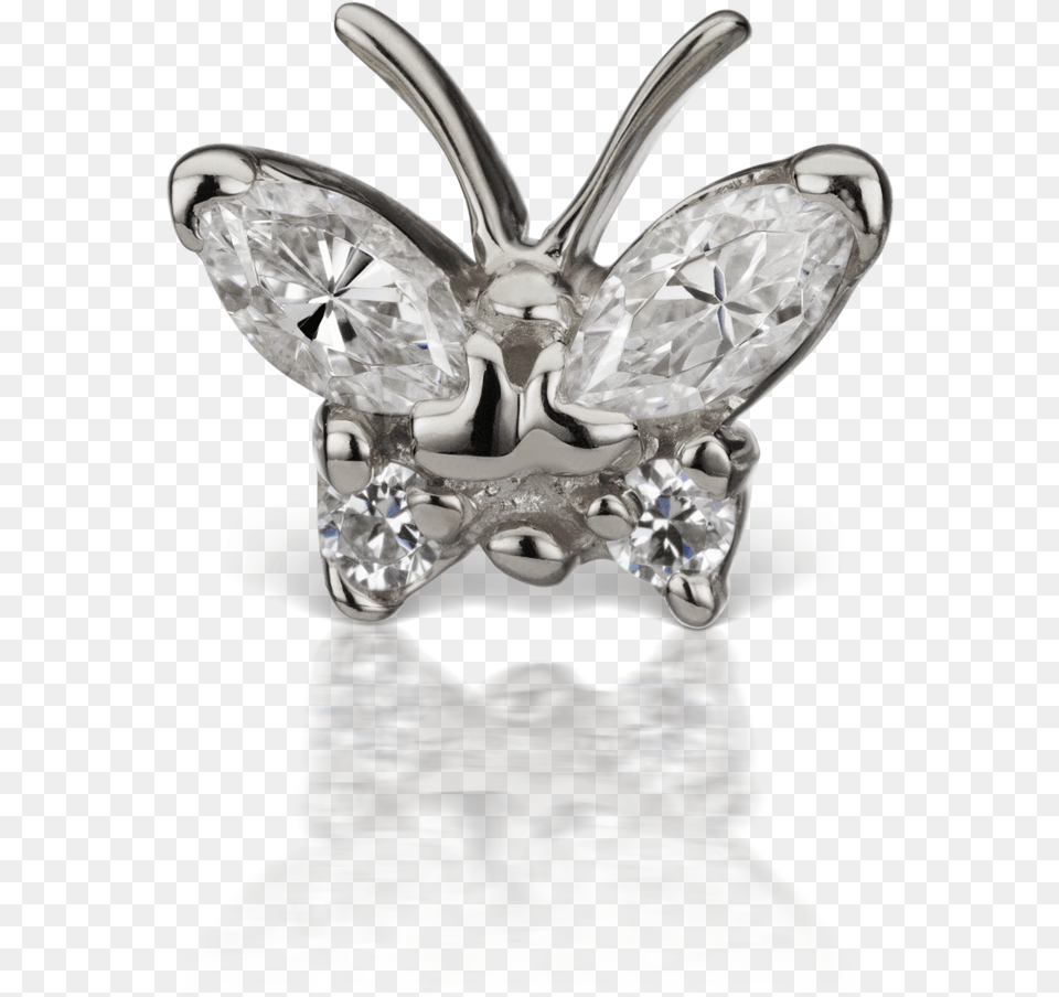 Maria Tash Navel Butterfly, Accessories, Jewelry, Diamond, Gemstone Png