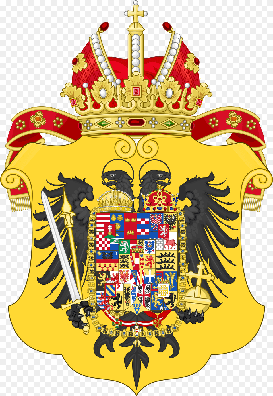 Maria Theresa Of Austria Family Crest, Emblem, Symbol, Woman, Adult Png