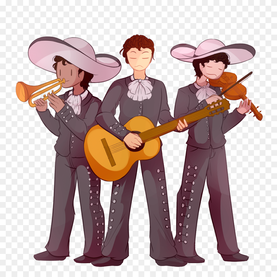 Mariachi, Clothing, Person, Hat, Guitar Free Transparent Png