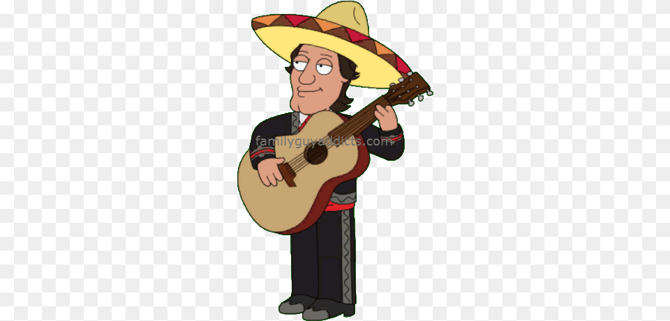 Mariachi Family Guy, Clothing, Hat, Guitar, Musical Instrument Png