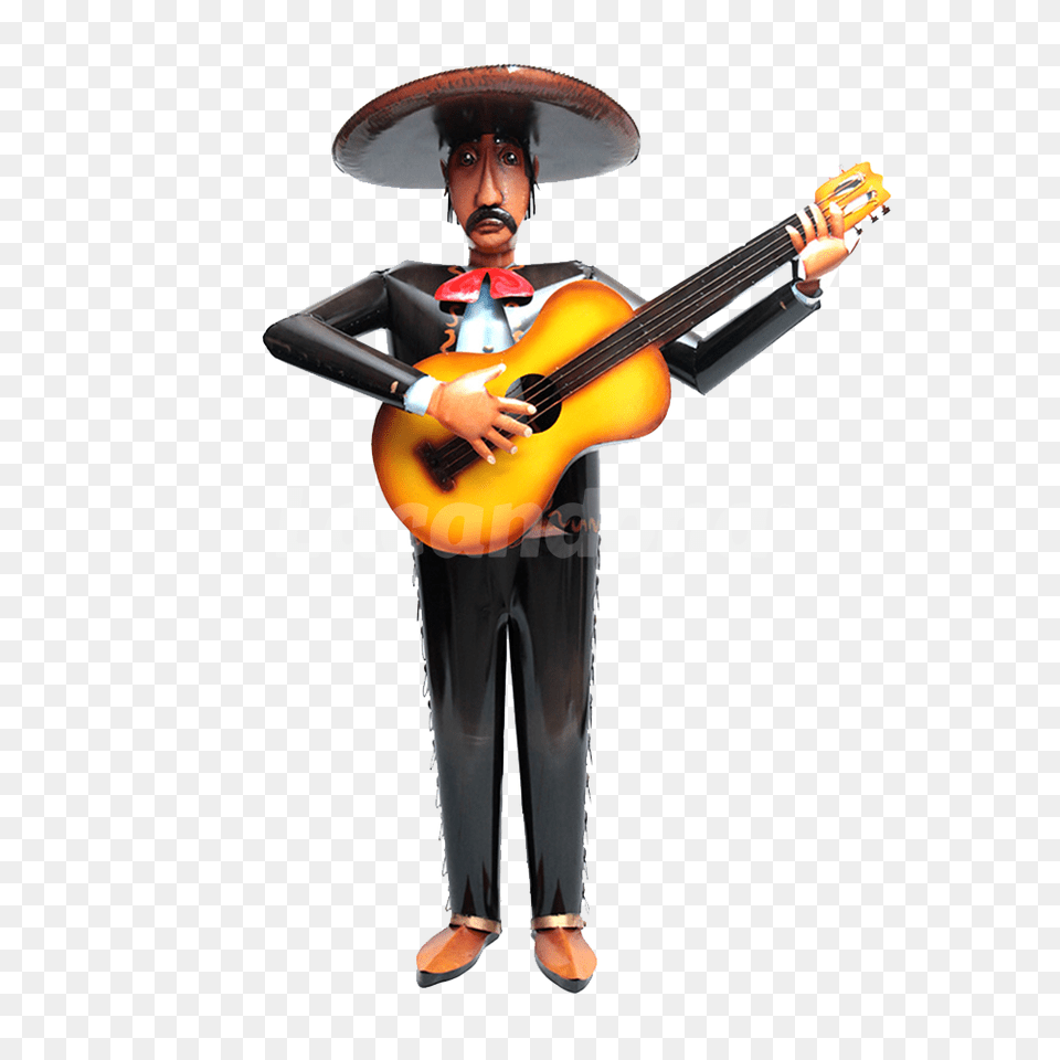 Mariachi Sculpture Muebles Lacandona, Adult, Person, Musical Instrument, Woman Free Png