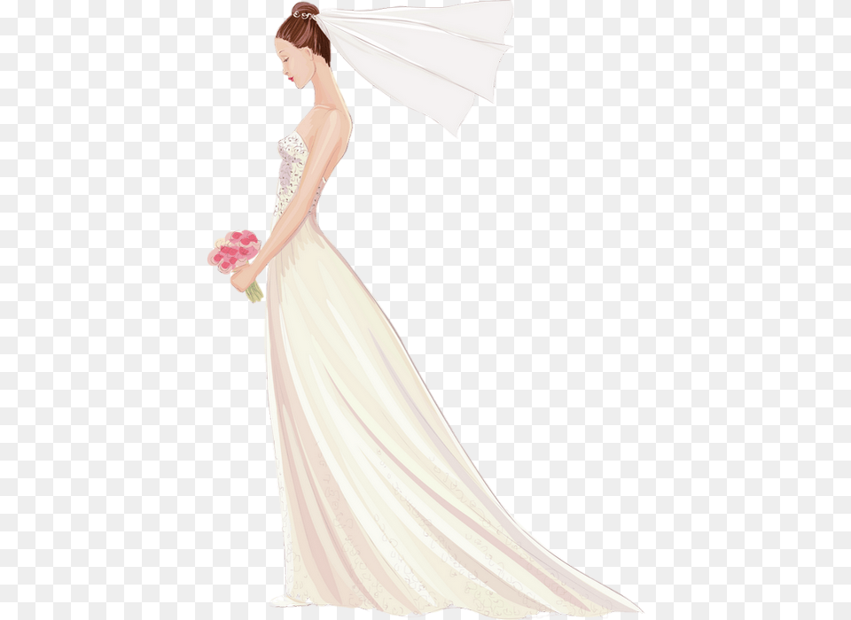 Mariage Marie Dessin Tube Marie, Wedding Gown, Clothing, Dress, Fashion Png