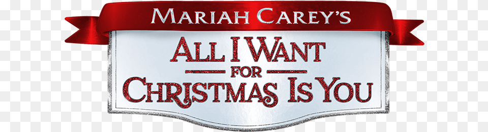 Mariah Carey Christmas Card All I Want For Christmas Is You 2017 Dvd, Text Png Image
