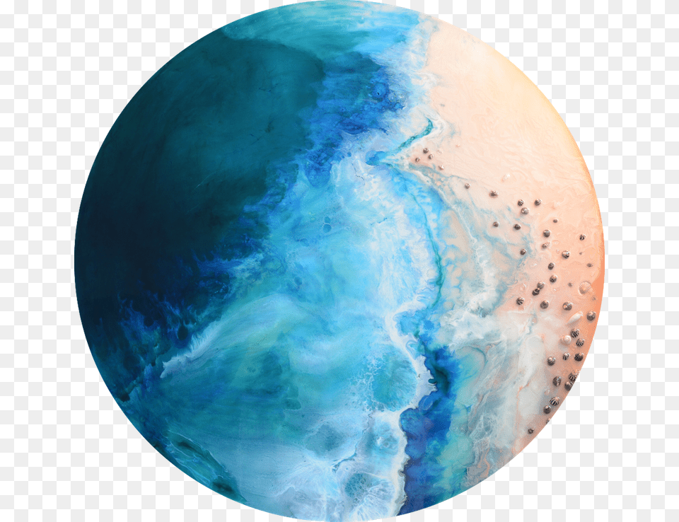 Marie Antuanelle Resin Ocean Art, Astronomy, Outer Space, Planet, Globe Png Image