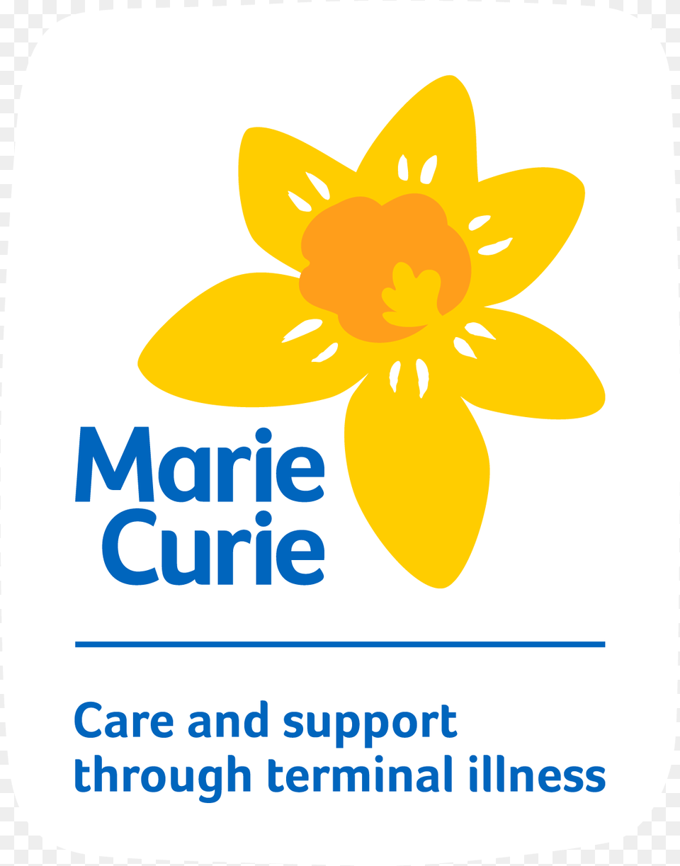 Marie Curie Logo Marie Curie Cancer Care Logo, Daffodil, Flower, Plant Png Image