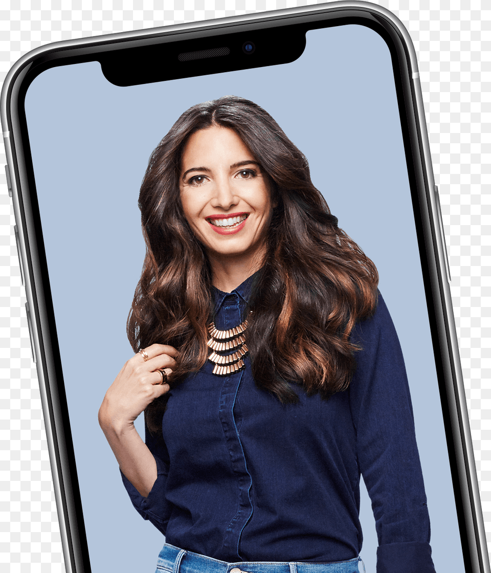 Marie Forleo Girl, Mobile Phone, Phone, Electronics, Person Free Png Download