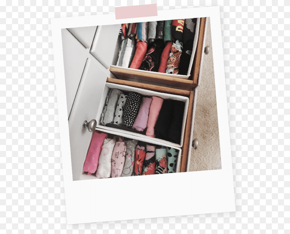 Marie Kondo Kids Clothes Drawer, Furniture, Closet, Cupboard Free Png Download