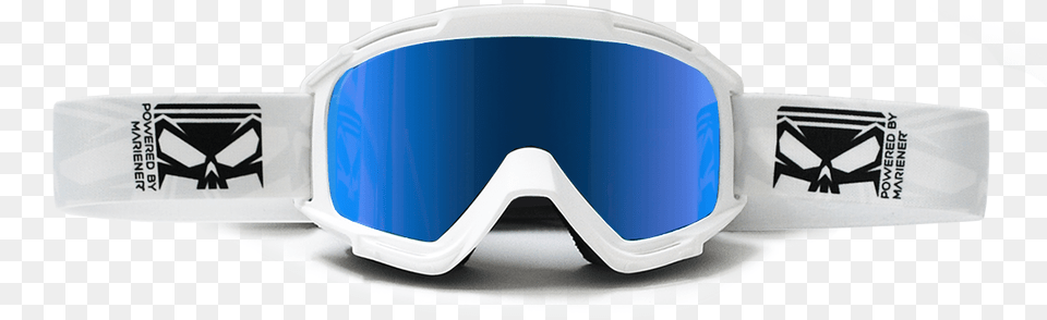 Mariener Motocross Goggles White Ice Blue Symmetry, Accessories Free Png Download