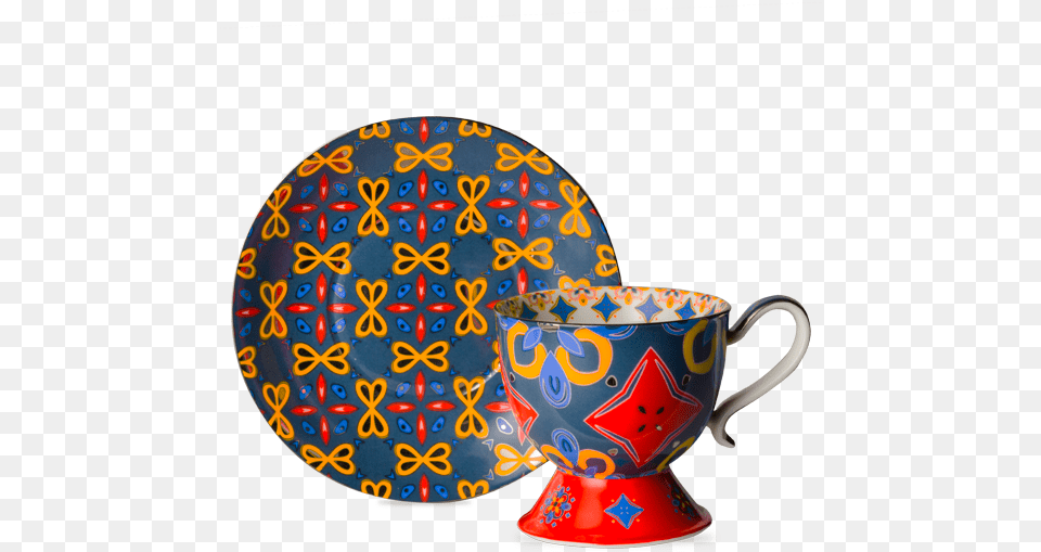 Marigold Magic Tall Sunshine Cup And Saucer Saucer, Art, Porcelain, Pottery Free Png