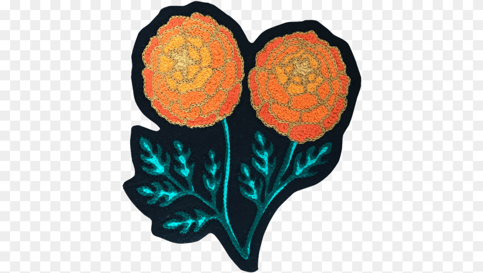 Marigold Patch Floral Design, Applique, Home Decor, Pattern, Rug Free Transparent Png