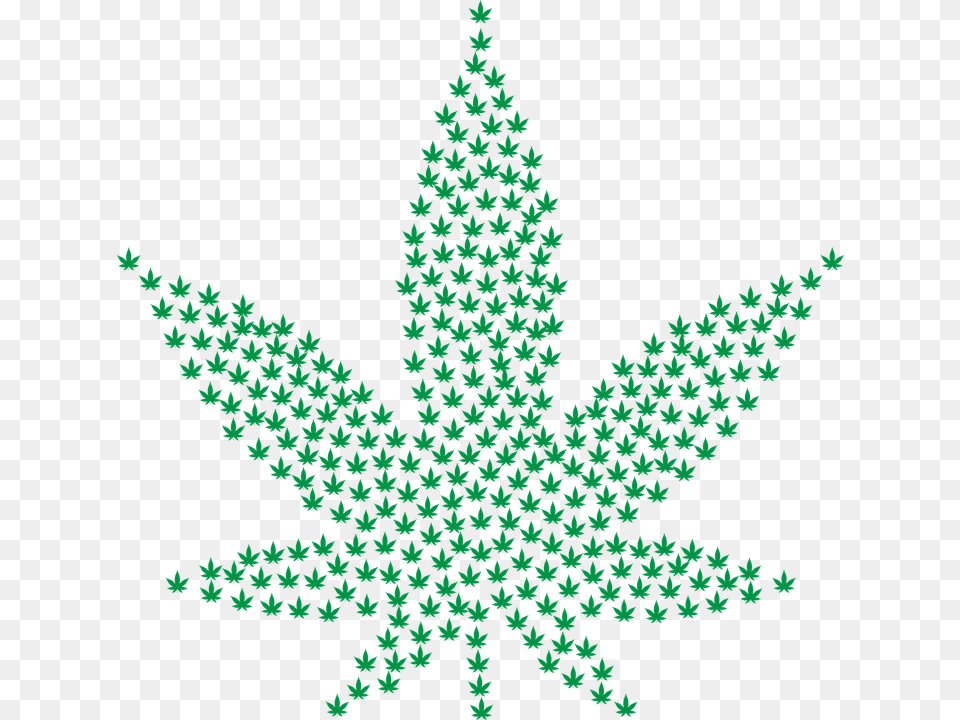 Marijuana Drugs Fractal Cannabis Drug Hemp Leaf Approved Solar Retailer, Pattern, Plant, Flag, Green Free Png Download