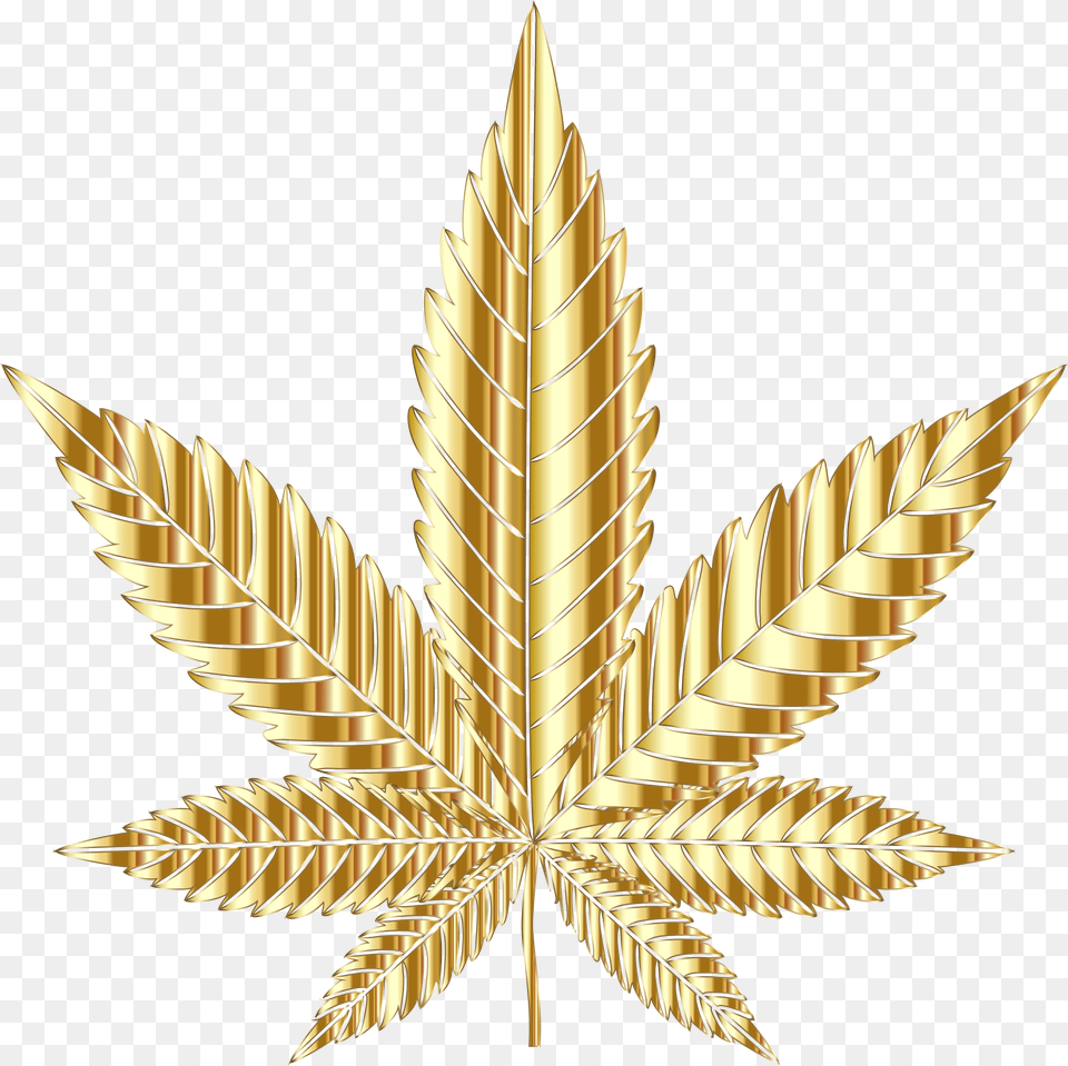 Marijuana Leaf Images Collection Gold Weed Leaf, Plant, Chandelier, Lamp Png Image