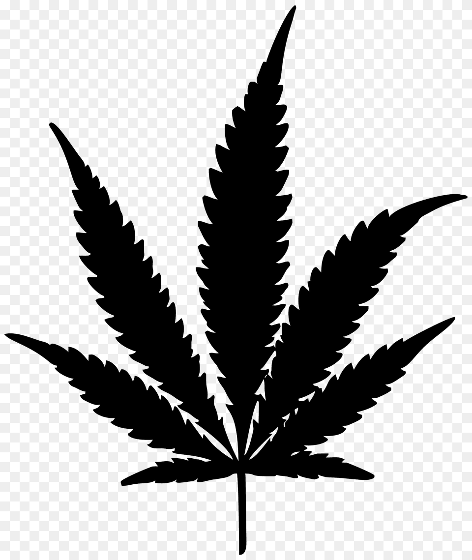 Marijuana Leaf Silhouette, Plant, Weed Free Transparent Png