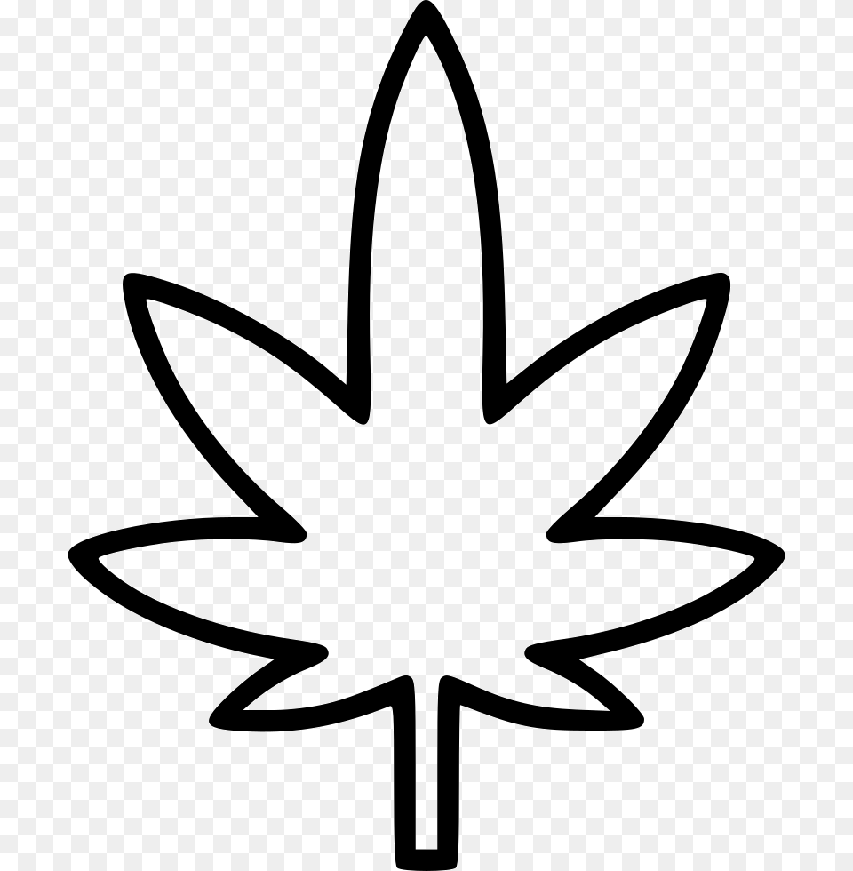 Marijuana Line Art, Stencil, Bow, Weapon, Symbol Free Transparent Png