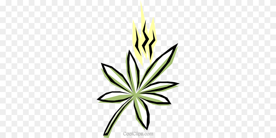 Marijuana Royalty Vector Clip Art Illustration, Leaf, Plant, Weed, Graphics Free Png Download