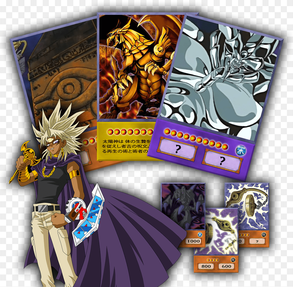 Marik Ishtar Deck Anime Style Winged Dragon Of Ra, Publication, Book, Comics, Person Free Transparent Png