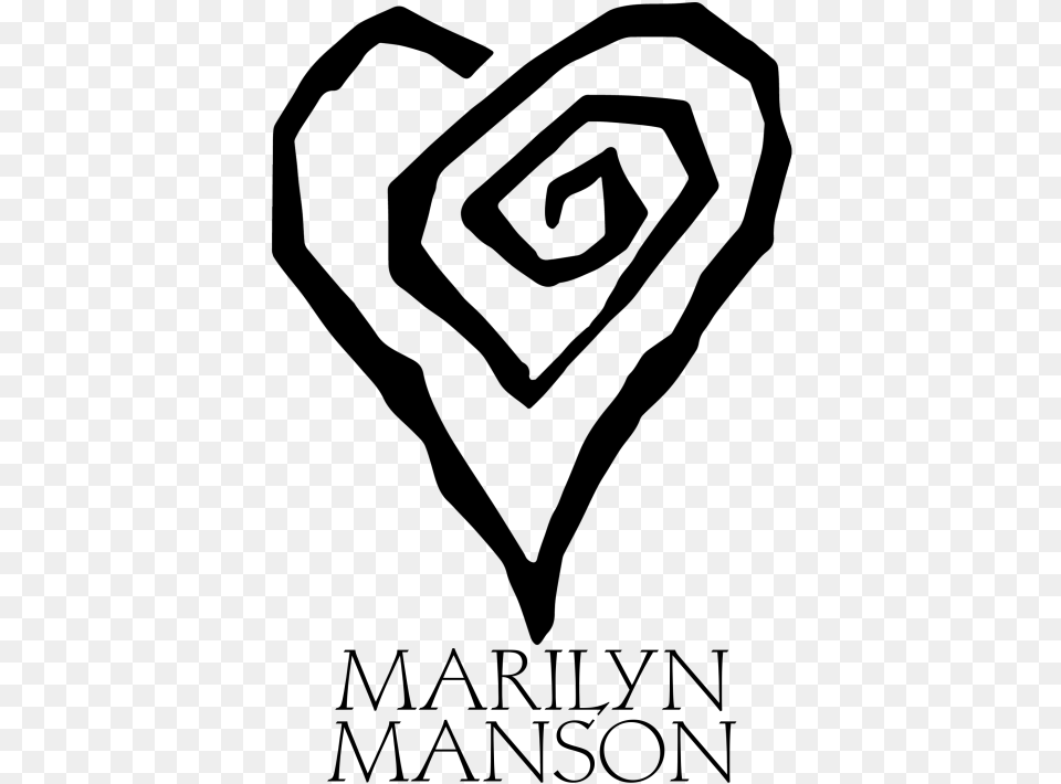 Marilyn Manson Logo Tumblr Marilyn Manson Eat Me Drink Me Heart, Silhouette, Firearm, Weapon Free Png