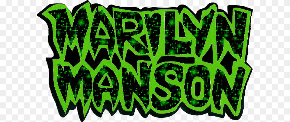 Marilyn Manson Paintings Transparent Marilyn Manson Logo, Green, Art, Graffiti, Text Png