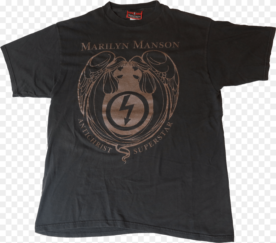 Marilyn Manson Short Sleeve, Clothing, Shirt, T-shirt Free Png