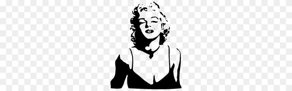 Marilyn Monroe, Stencil, Adult, Female, Person Free Png