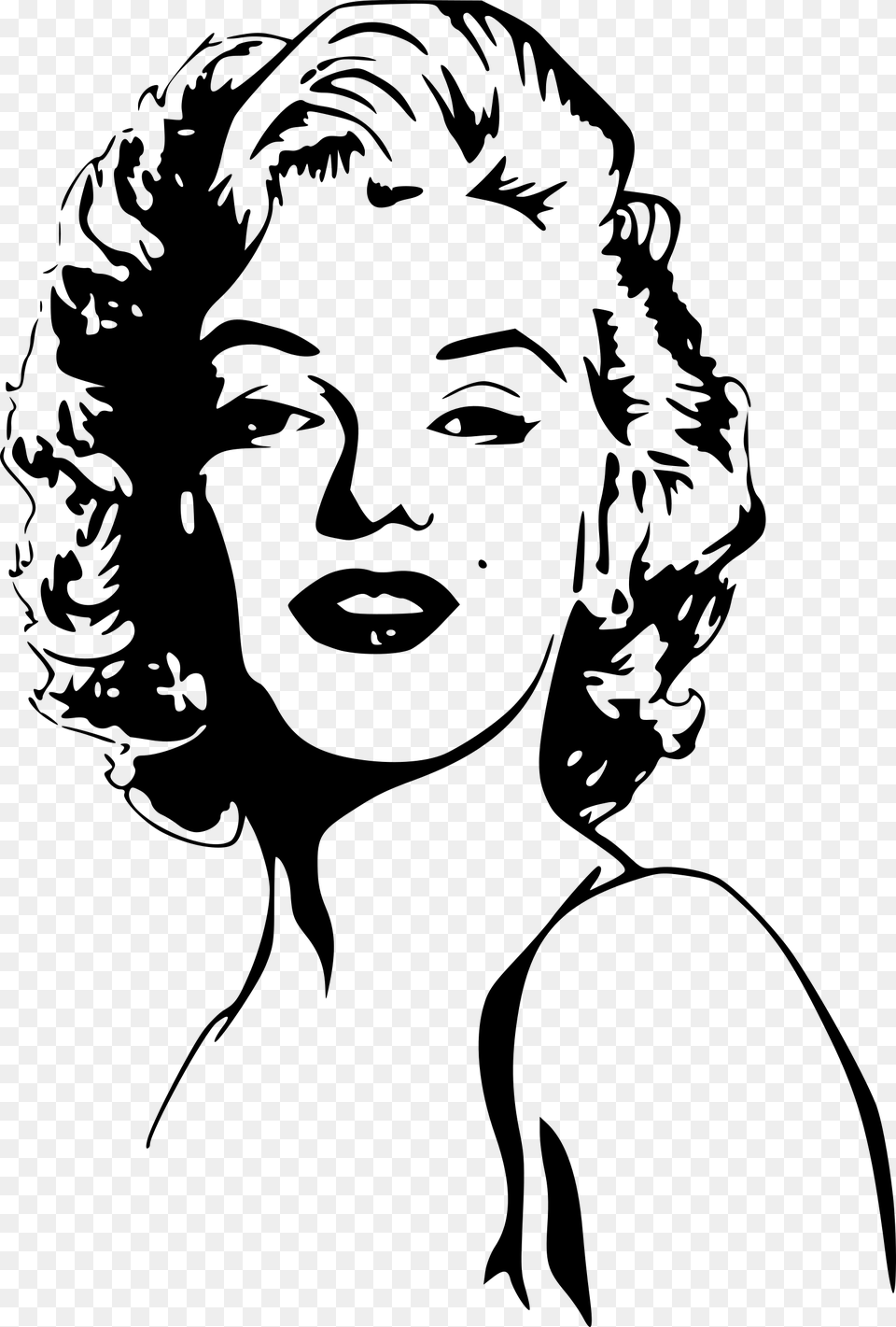 Marilyn Monroe, Gray Free Png