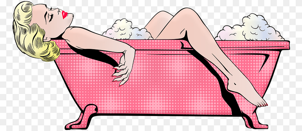 Marilyn Monroe Bath Pin Up Girl Retro Girl Woman Marilyn Monroe Dibujo Pin, Bathing, Bathtub, Tub, Person Free Transparent Png