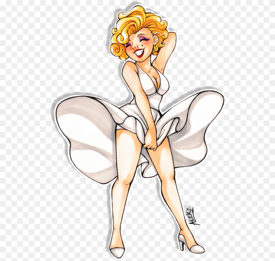 Marilyn Monroe By Sincria Marilyn Monroe Drawing Cartoon, Adult, Person, Female, Woman Free Png Download