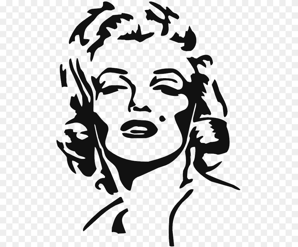 Marilyn Monroe Decal, Stencil, Baby, Person, Face Free Png