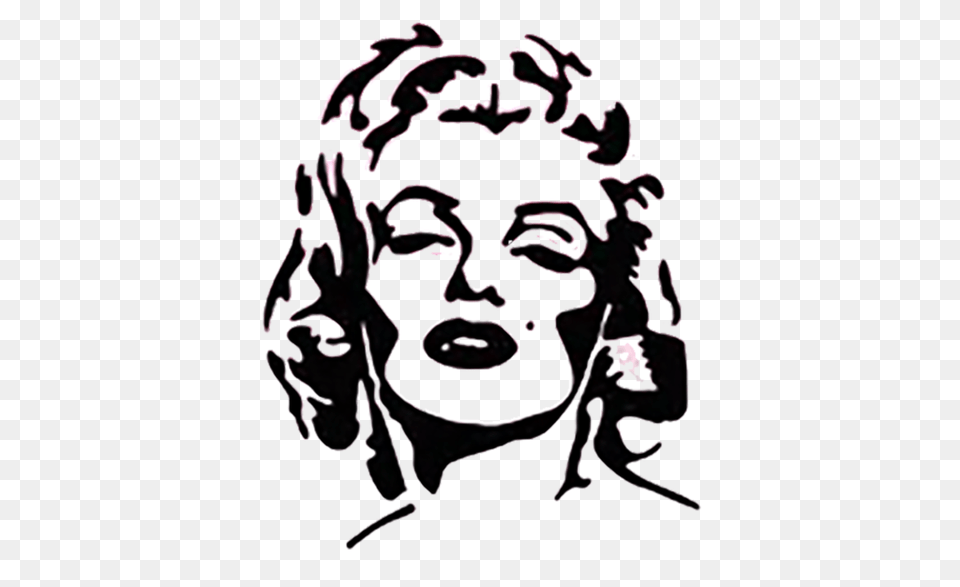 Marilyn Monroe Decal Your Way Custom Decals And Tees, Stencil, Art, Person, Face Free Transparent Png