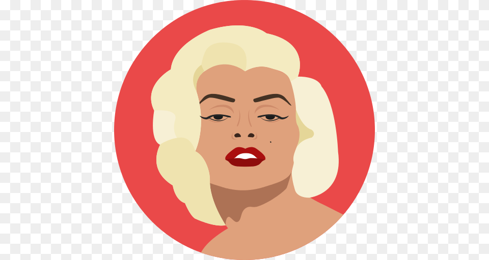 Marilyn Monroe Icon, Person, Face, Head, Baby Png Image