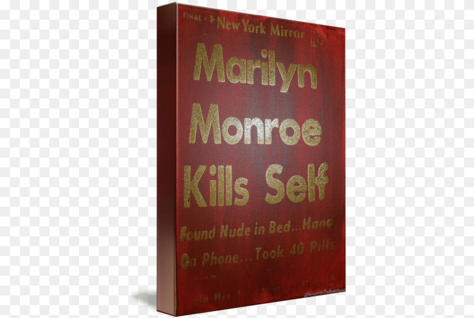 Marilyn Monroe Kills Self Golden Horizontal, Book, Publication, Novel, Text Free Png