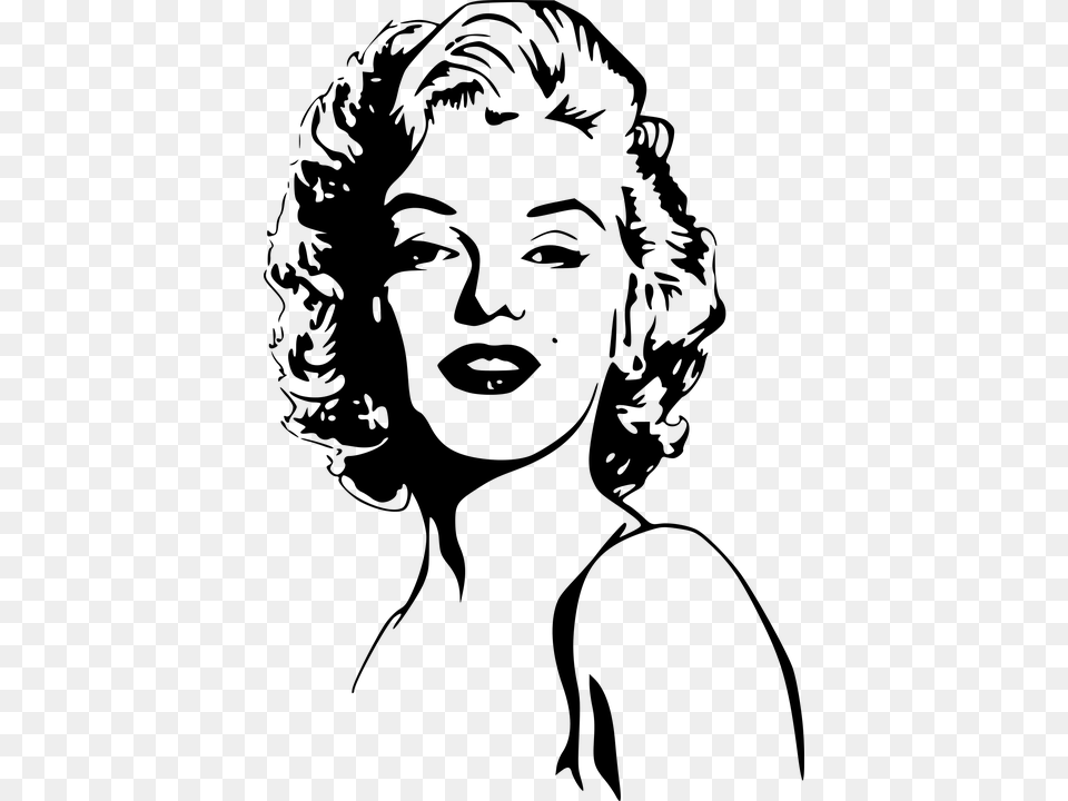 Marilyn Monroe Marilyn Monroe Vector, Gray Png Image