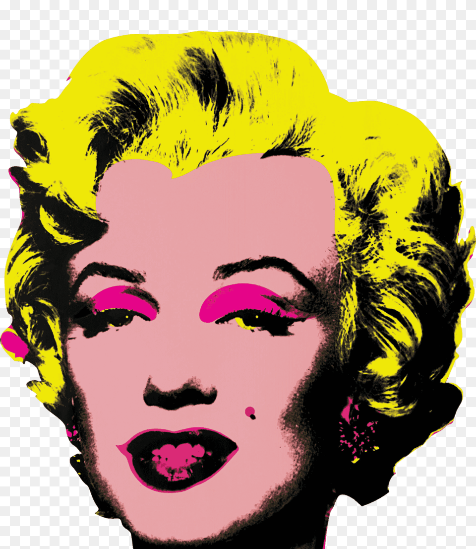 Marilyn Monroe Pop Art Image, Adult, Portrait, Photography, Person Free Transparent Png