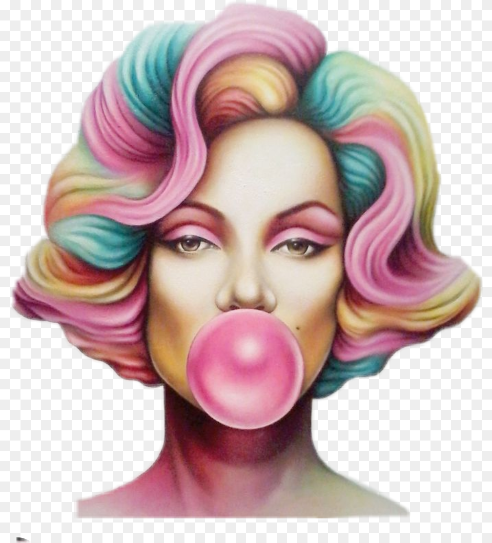 Marilynmonroe Marilyn Monroe Bubblegum Chicle Marilyn Monroe Con Chicle, Adult, Person, Woman, Female Free Png