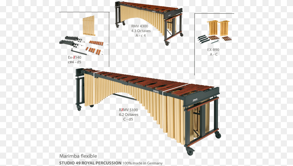 Marimba Flexible Marimbaphon Aufbau, Musical Instrument, Xylophone Free Png Download