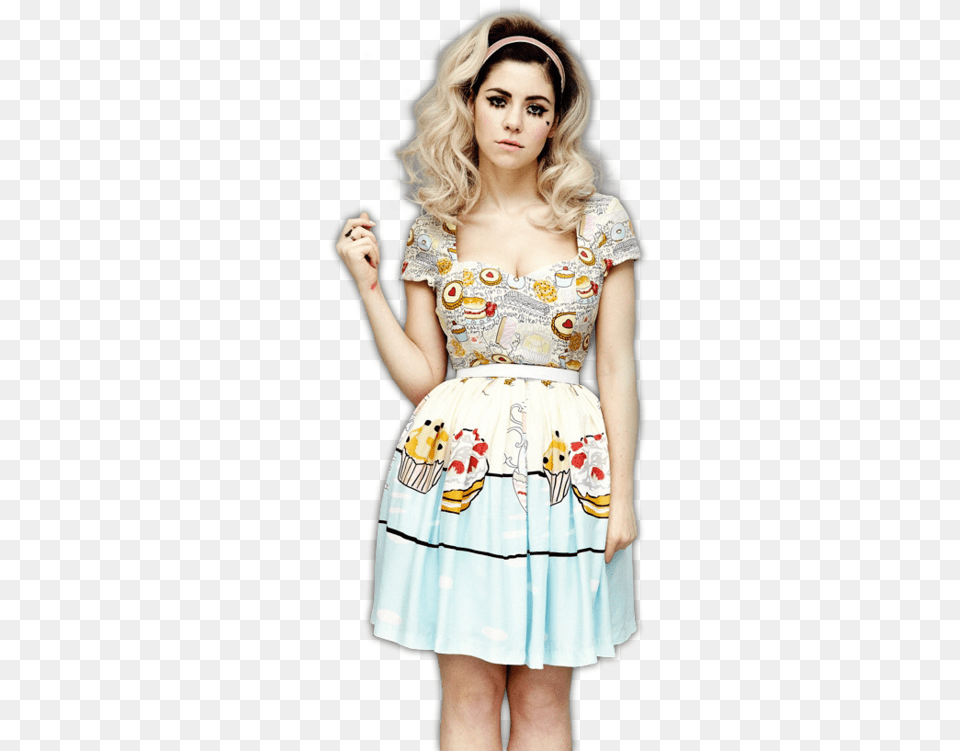Marina And The Diamonds Marina And The Diamonds Electra Heart Outfits, Clothing, Dress, Adult, Person Png Image
